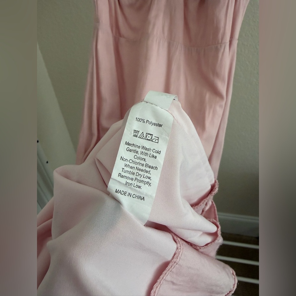 Pink Off-Shoulder Midi Dress - Picture 5 of 5